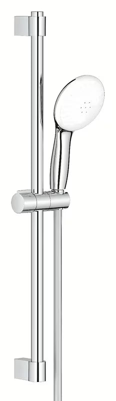 Chromo spalvos dušo komplektas Grohe Tempesta su rankiniu dušu, dušo stovu ir žarna