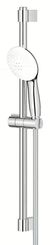 Chromo spalvos dušo komplektas Grohe Tempesta su rankiniu dušu, dušo stovu ir žarna