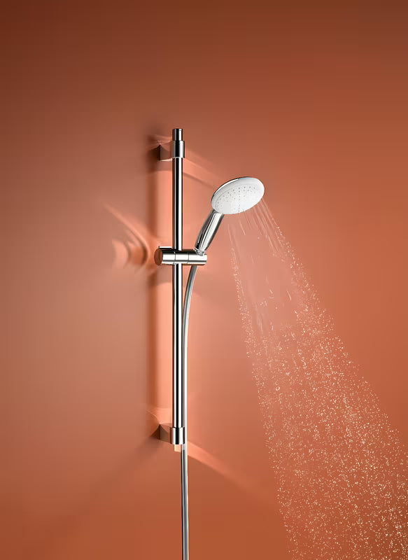 Chromuotas dušo komplektas Grohe Tempesta su rankiniu dušu, stovu ir žarna