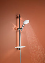 Chromuotas dušo komplektas Grohe Tempesta su rankiniu dušu, dušo stovu, žarna ir EasyReach lentynėle