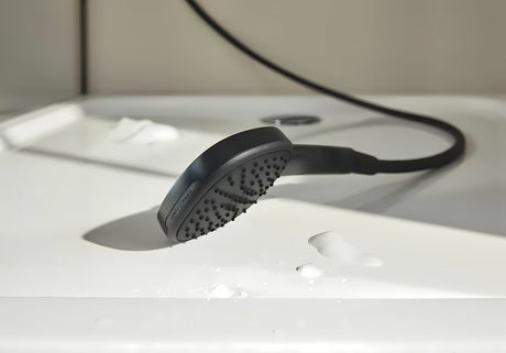 Rankinis dušas Grohe Tempesta Cube 110, matinės juodos spalvos, su dviem srovėmis Rain ir Jet