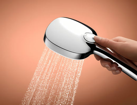Grohe Tempesta Cube išvadas potinkinis chromo spalvos, su dušo komplektu ir rankinis dušas Tempesta Cube 110