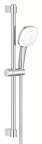 Chromuota dušo komplektas Grohe Tempesta Cube su rankiniu dušeliu, dušo stovu ir žarna