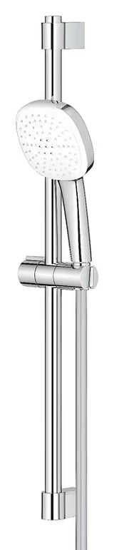 Chromuota dušo komplektas Grohe Tempesta Cube su rankiniu dušeliu, dušo stovu ir žarna