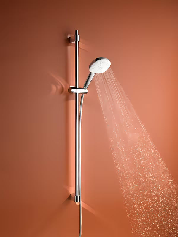Chromuotas dušo komplektas Grohe Tempesta Cube su rankiniu dušu, dušo stovu ir žarna