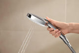 Dušo sistema Grohe Tempesta Cube System su termostatiniu maišytuvu chromo spalvos, su viršutiniu ir rankiniu dušu