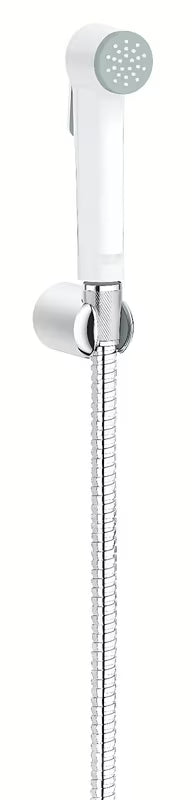 Bidė dušelis Grohe Tempesta-F Trigger Spray chromo ir baltos spalvos su sieniniu laikikliu