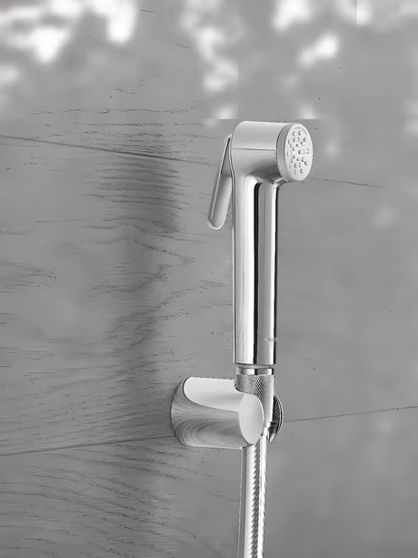 Chrominis bidė dušelis Grohe Tempesta-F Trigger Spray su sieniniu laikikliu ir dušo žarna