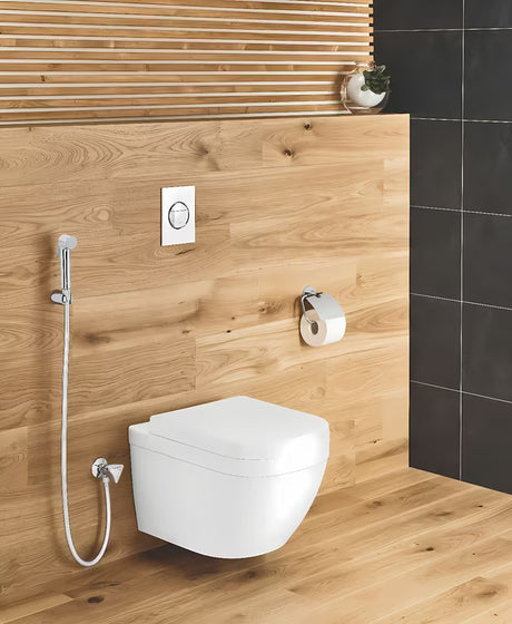 Bidė dušelis Grohe Tempesta-F Trigger Spray chromo spalvos su mygtukiniu valdymu ir sieniniu laikikliu