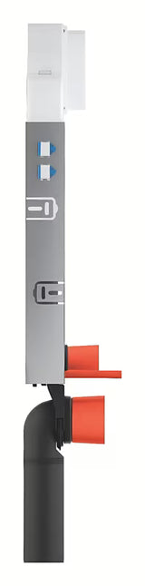 Potinkinis bakelis Grohe Uniset Slim pro įmūrijimui su Slim 3–6 l nuleidimo bakeliu ir viršutiniu vandens įvadu.