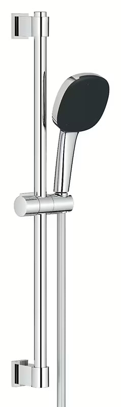 Chromo spalvos dušo komplektas Grohe Vitalio Comfort su rankiniu dušeliu, dušo stovu ir žarna