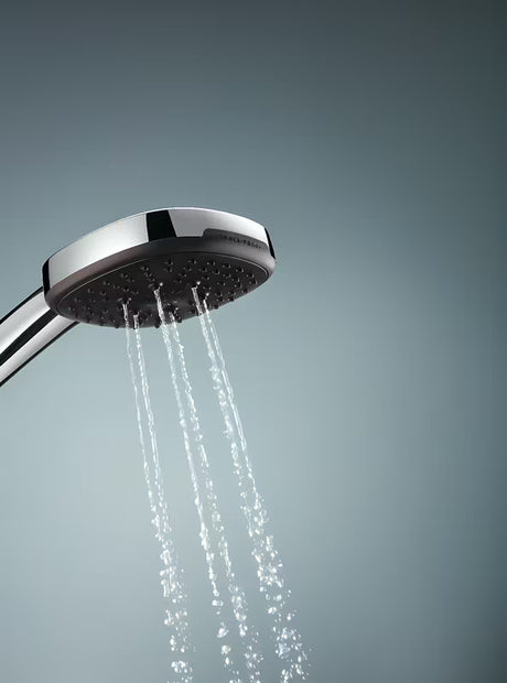 Chromuotas dušo komplektas Grohe Vitalio Comfort su rankiniu dušu, dušo stovu ir žarna