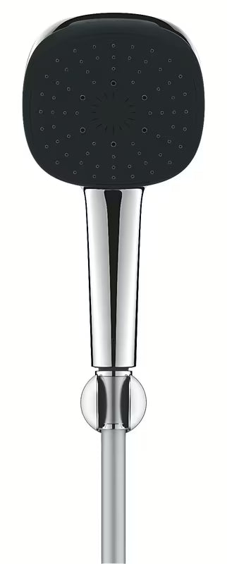 Chromuotas rankinio dušo komplektas Grohe Vitalio Comfort su 3 srovių rankiniu dušu, laikikliu ir 1750 mm žarna.