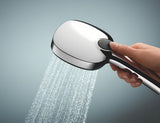 Rankinis dušo galvutė Grohe Vitalio Comfort chromo spalvos, su dviem srovėmis: Rain ir Jet