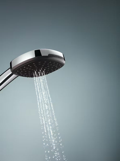 Chromuotas dušo komplektas Grohe Vitalio Comfort su rankiniu dušu, stovu ir dušo žarna