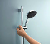 Chromuotas dušo komplektas Grohe Vitalio Comfort su rankiniu dušu, stovu ir dušo žarna
