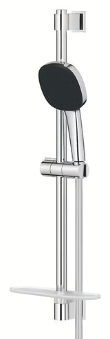 Grohe Vitalio Comfort chromo spalvos dušo komplektas su rankiniu dušeliu, stovu, žarna ir lentynėle