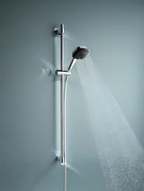 Chromo spalvos dušo komplektas Grohe Vitalio Comfort su rankiniu dušeliu, dušo stovu ir žarna