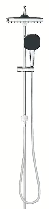 Dušo sistema Grohe Vitalio Comfort System chromo spalvos, su viršutiniu ir rankiniu dušu