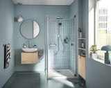 Dušo sistema Grohe Vitalio Comfort System chromo spalvos, su viršutiniu ir rankiniu dušu