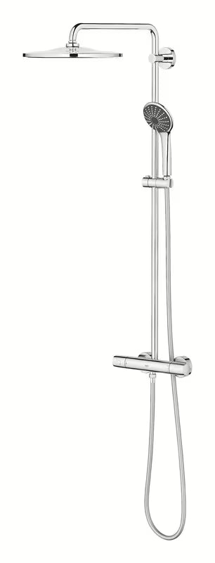 Dušo sistema Grohe Vitalio Joy XXL 310 su termostatu, chromo apdailos, su viršutiniu ir rankiniu dušu