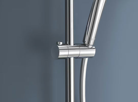 Dušo sistema Grohe Vitalio Joy XXL 310 su termostatu, chromo apdailos, su viršutiniu ir rankiniu dušu