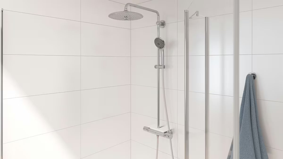 Dušo sistema Grohe Vitalio Joy 260 su termostatiniu maišytuvu, chromo spalvos
