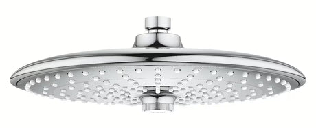 Chromo spalvos viršutinis dušas Grohe Vitalio Joy 260 su trimis srovėmis ir purškimo disku Ø 260 mm