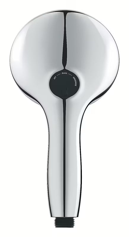 Chromo spalvos rankinis dušelis Grohe Vitalio Start su trimis srovėmis: Rain, Jet ir Massage