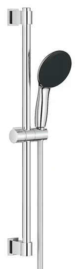 Chromo spalvos dušo komplektas Grohe Vitalio Start su rankiniu dušeliu, dušo stovu ir žarna