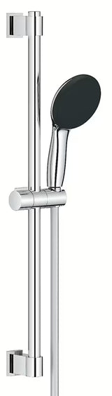 Chromo spalvos dušo komplektas Grohe Vitalio Start su rankiniu dušu, dušo stovu ir žarna