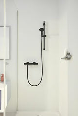 Dušo komplektas Grohe Vitalio Start 110 matinės juodos spalvos su rankiniu dušeliu, stovu ir žarna