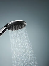 Chromo spalvos dušo komplektas Grohe Vitalio Start su rankiniu dušu, dušo stovu ir žarna