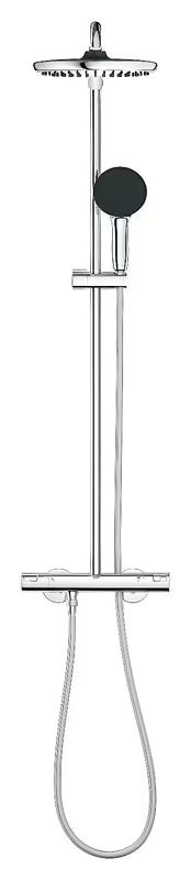 Grohe Vitalio Start System dušo sistema su termostatiniu maišytuvu chromo spalvos su viršutiniu ir rankiniu dušu