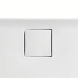 Balta matinė stačiakampis dušo padėklas Hüppe easyflat 180x90 cm iš lieto marmuro, žemo profilio