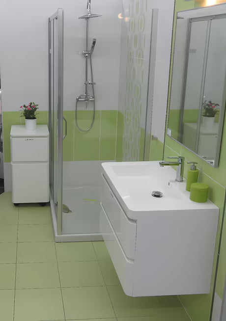 Dušo durų šoninė sienelė  Hüppe Next 80 cm, blizgaus chromo spalvos, su skaidriu stiklu