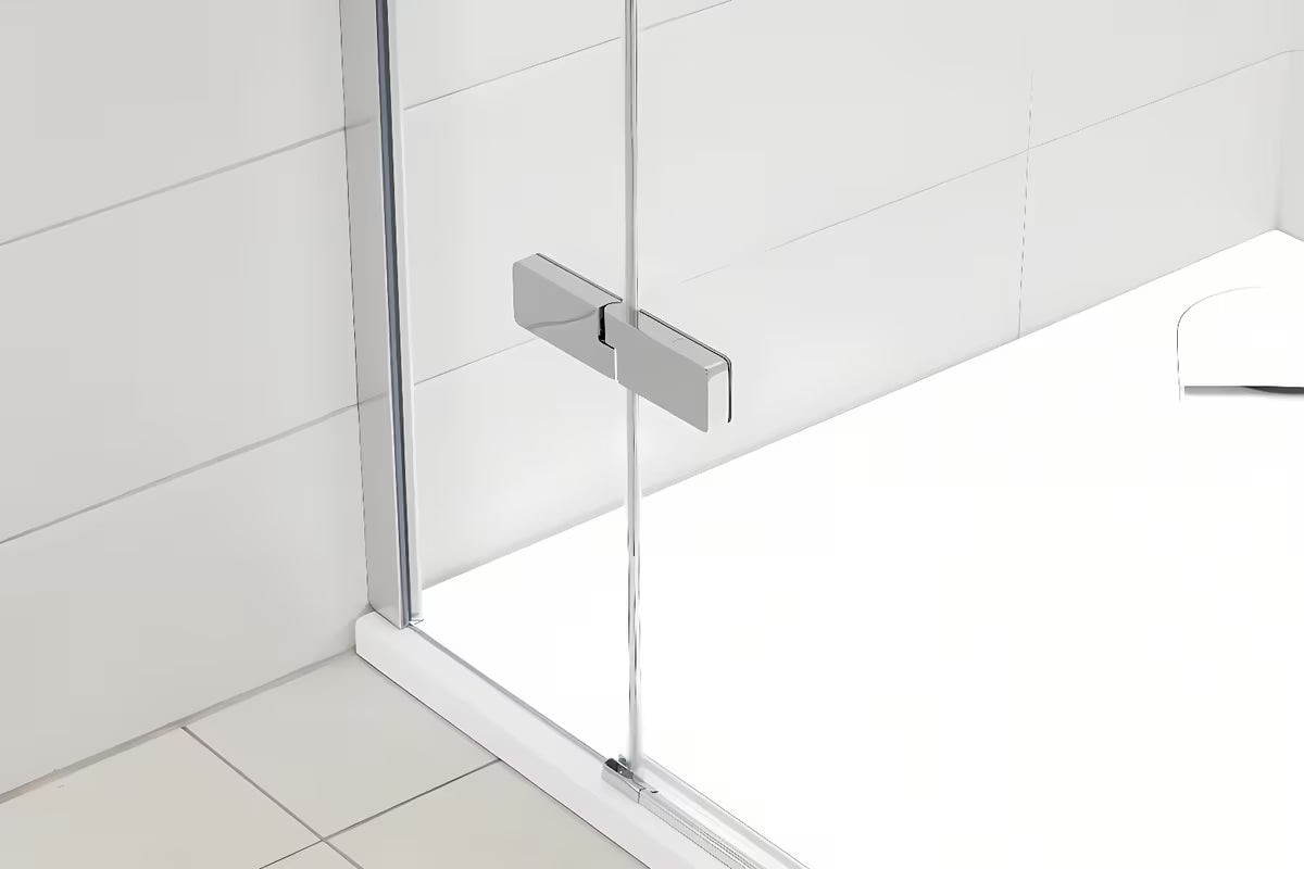 Berėmis dušo durys Hüppe Strike New 90 cm su skaidriu stiklu ir chromo profiliu
