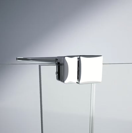 Walk in Dušo-Sienelė Hüppe Xtensa pure 180 cm blizgaus chromo spalvos su skaidriu stiklu be dekoro.