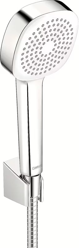 Rankinio dušo Komplektas Hansa Basicjet chromo spalvos, su rankiniu dušu, 1500 mm žarna ir laikikliu dušai