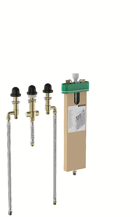 Hansgrohe Vivenis potinkinis bazinis korpusas pro keturių angų maišytuvui ant vonios krašto su hansgrohe sBox