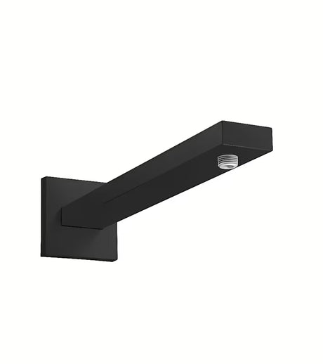 Hansgrohe dušo galvos alkūnė sieninis, matinės juodos spalvos, kvadratinio dizaino, ilgis 390 mm