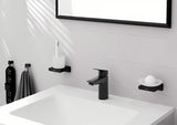 Stiklinė muilinė Hansgrohe addstoris su sieniniu laikikliu, matinės juodos spalvos