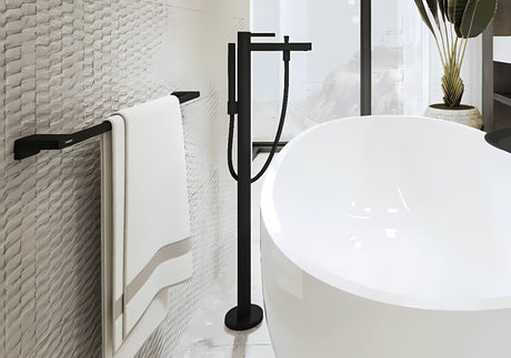 Hansgrohe addstoris rankšluosčio laikiklis matinės juodos spalvos pro tvirtinamas prie sienos