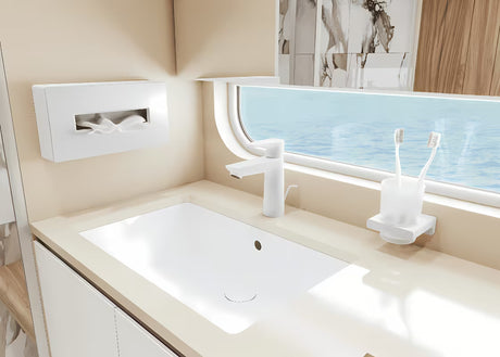 Hansgrohe addstoris stiklinės ir šepetėlių laikiklis su stikline matinės baltos spalvos
