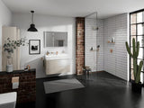 Hansgrohe addstoris tualetinio popieriaus laikiklis su dangteliu šlifuoto bronzo apdailos.