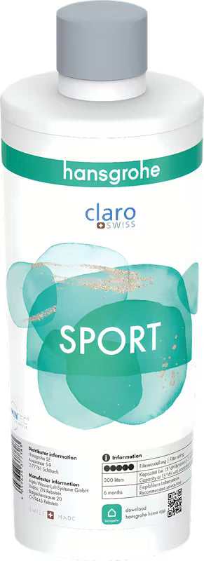 Mineralizavimo ir filtravimo maišytuvo kasetė Sport pro hansgrohe SodaBase pro geresniam geriamojo vandens skoniui ir kvapui