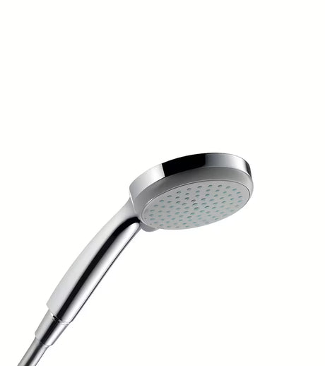 Chrominis rankinis dušelis Hansgrohe Croma 100 Vario, 100 mm skersmens, su keturių tipų srove.