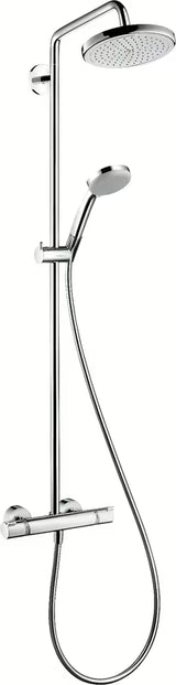 Hansgrohe Croma dušo sistema su termostatiniu maišytuvu, chrome apdaila, su 220 mm viršutiniu dušu
