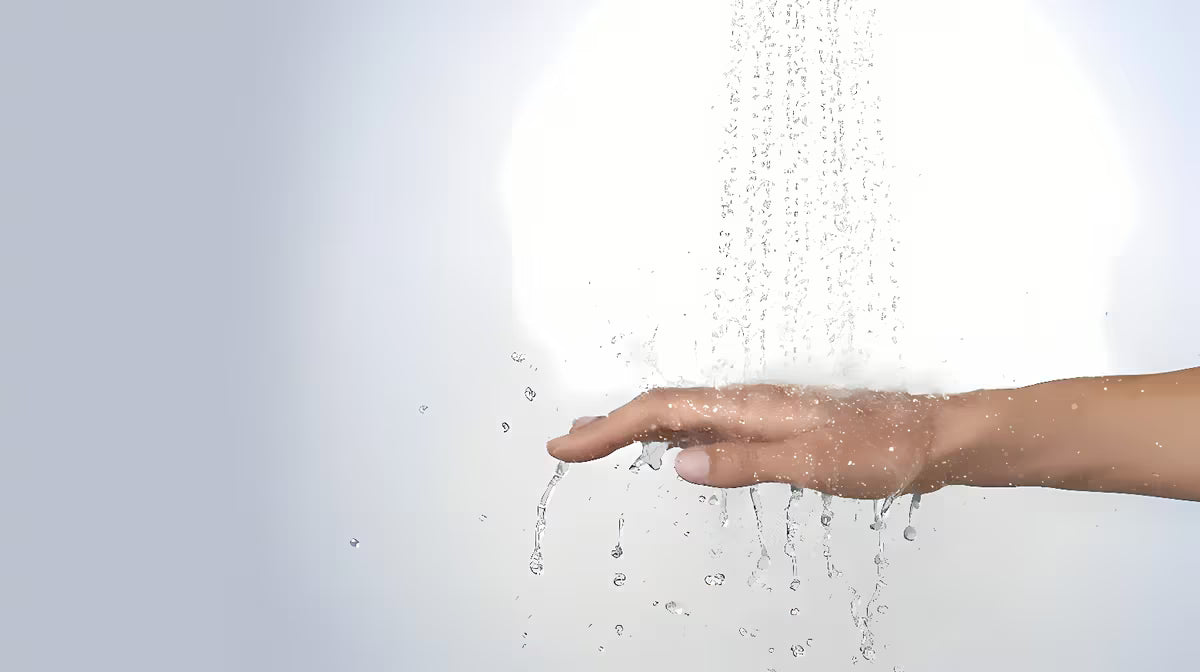 Hansgrohe Croma Select rankinio dušo komplektas baltos ir chromo spalvos su 110 mm rankiniu dušeliu ir Select mygtuku
