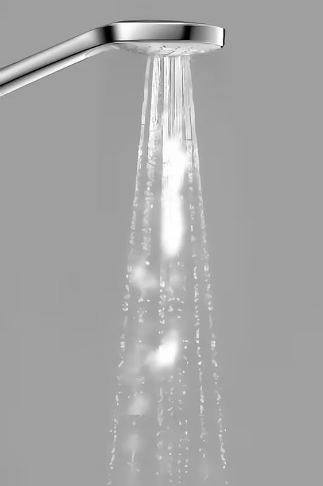 Hansgrohe Croma Select rankinio dušo komplektas baltos ir chromo spalvos, su rankiniu dušu ir žarna